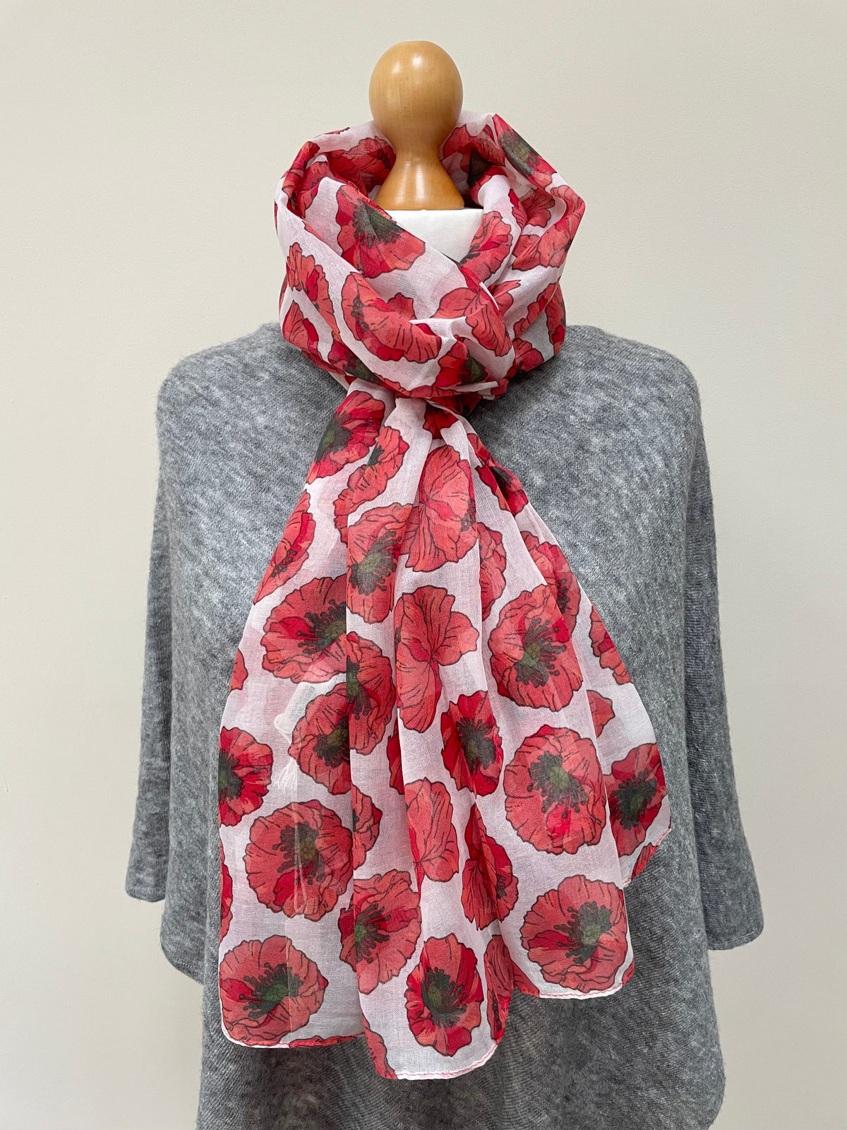 Red Poppy Scarf