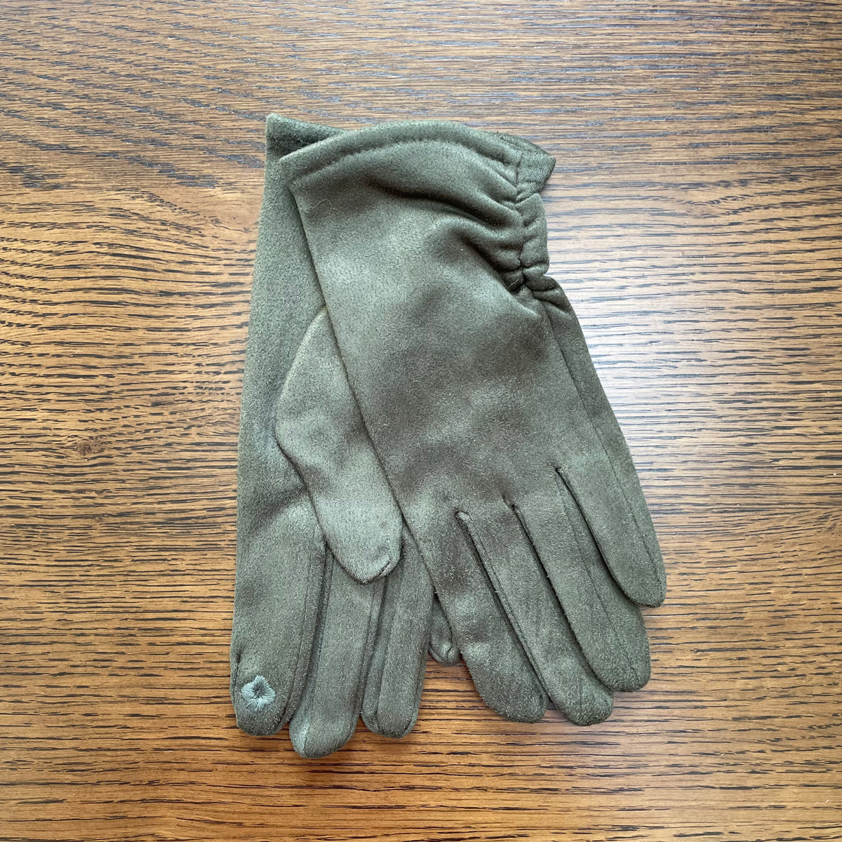 Autumn Olive Green Gloves