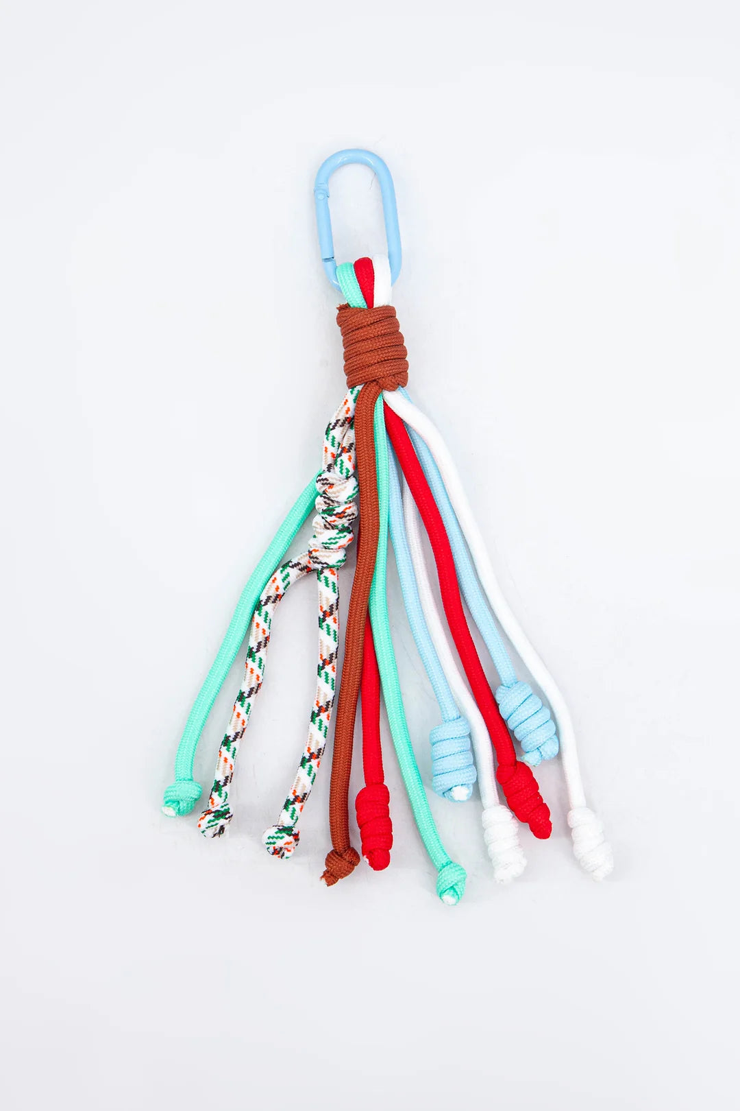 Clip On Bag Charm in Mint/Red/Blue/White
