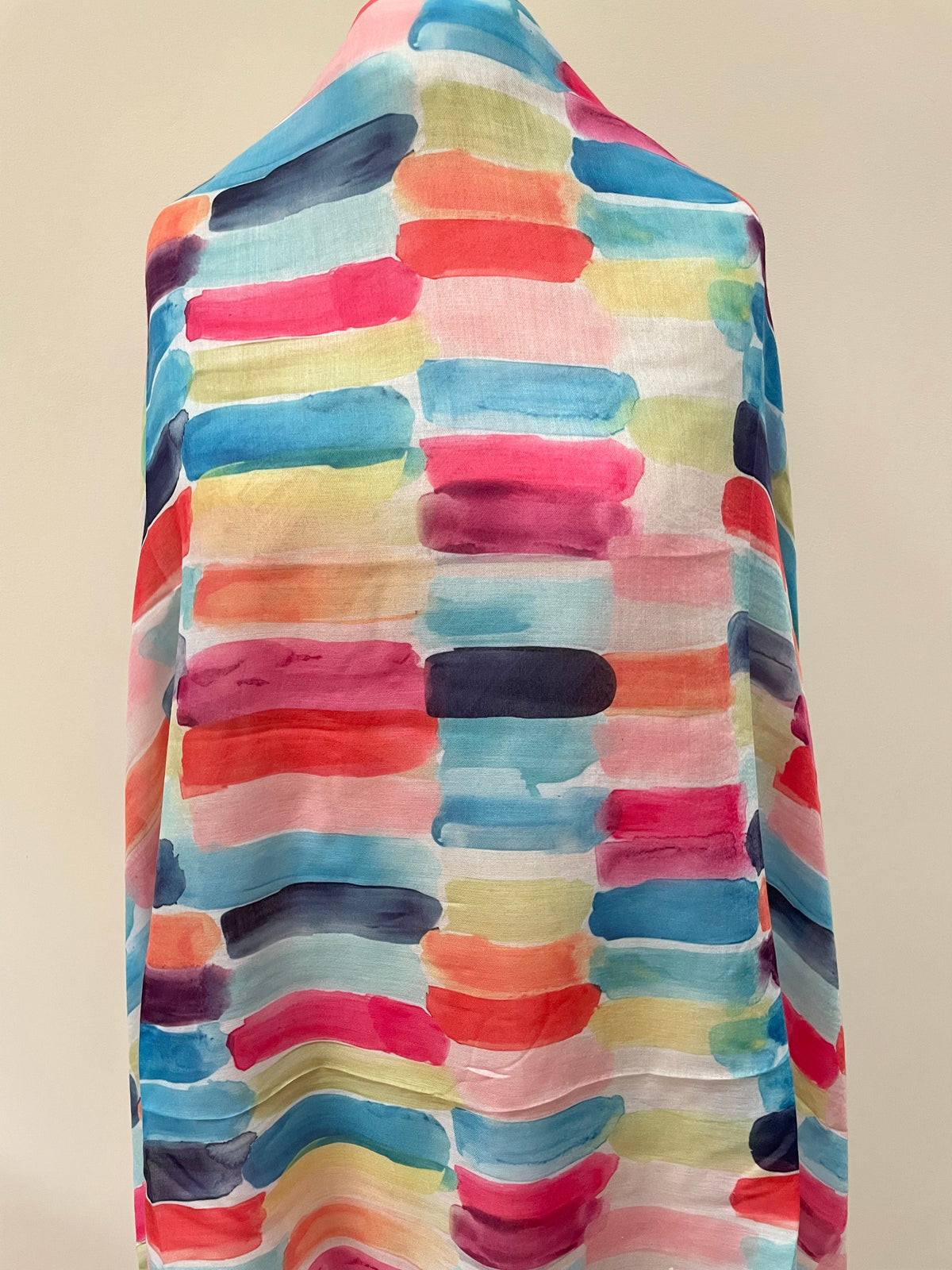 Rainbow Brush Strokes Scarf
