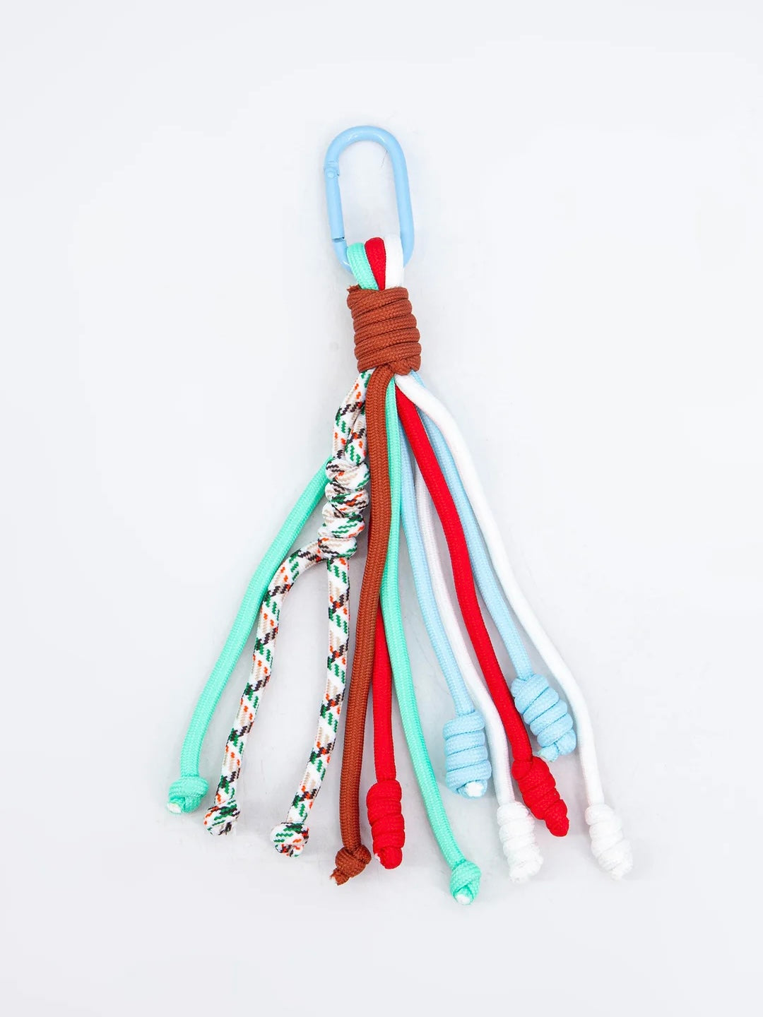Clip On Bag Charm in Mint/Red/Blue/White