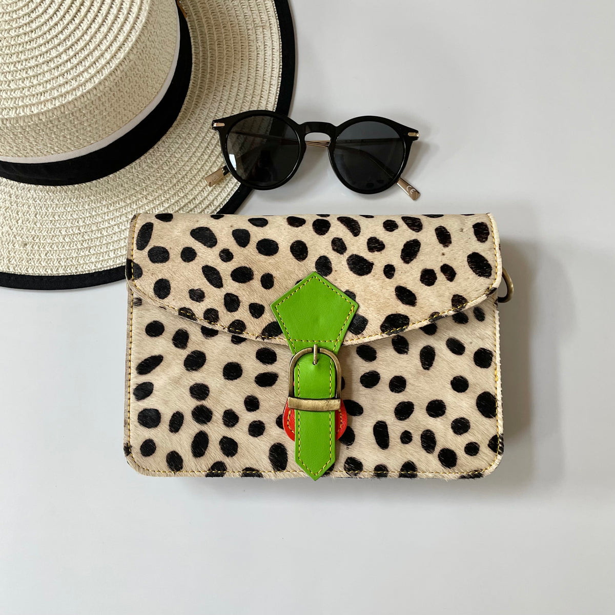 Nephele Nancy Full Print Bags Unique Handmade Upcycled Sustainable Leather