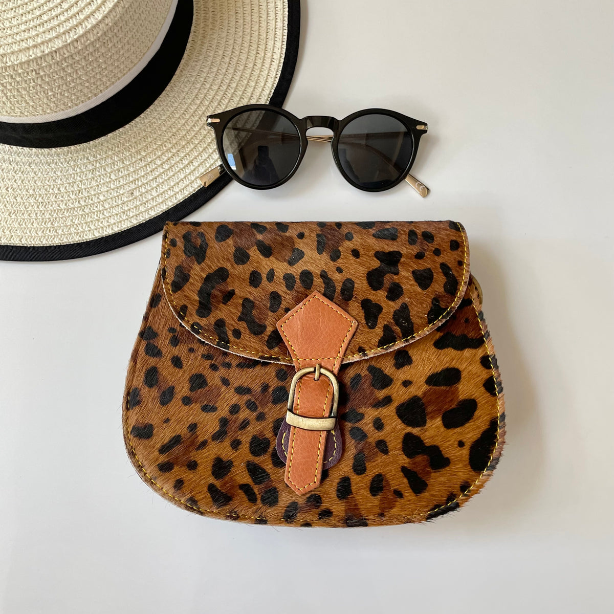 NEW Nephele Tallulah Full Print Bags Unique Handmade Upcycled Sustainable Leather