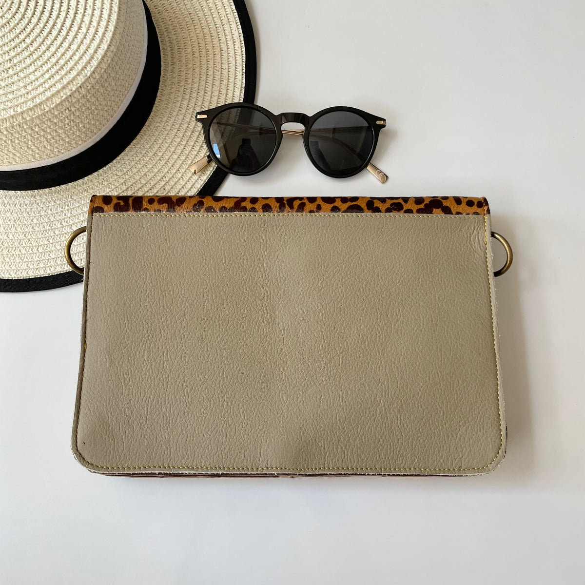 OUTLET Nephele Blanche Bag Unique Handmade Recycled Sustainable Leather