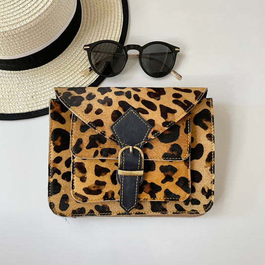 NEW Nephele Kelci Full Print Bags Unique Handmade Recycled Leather