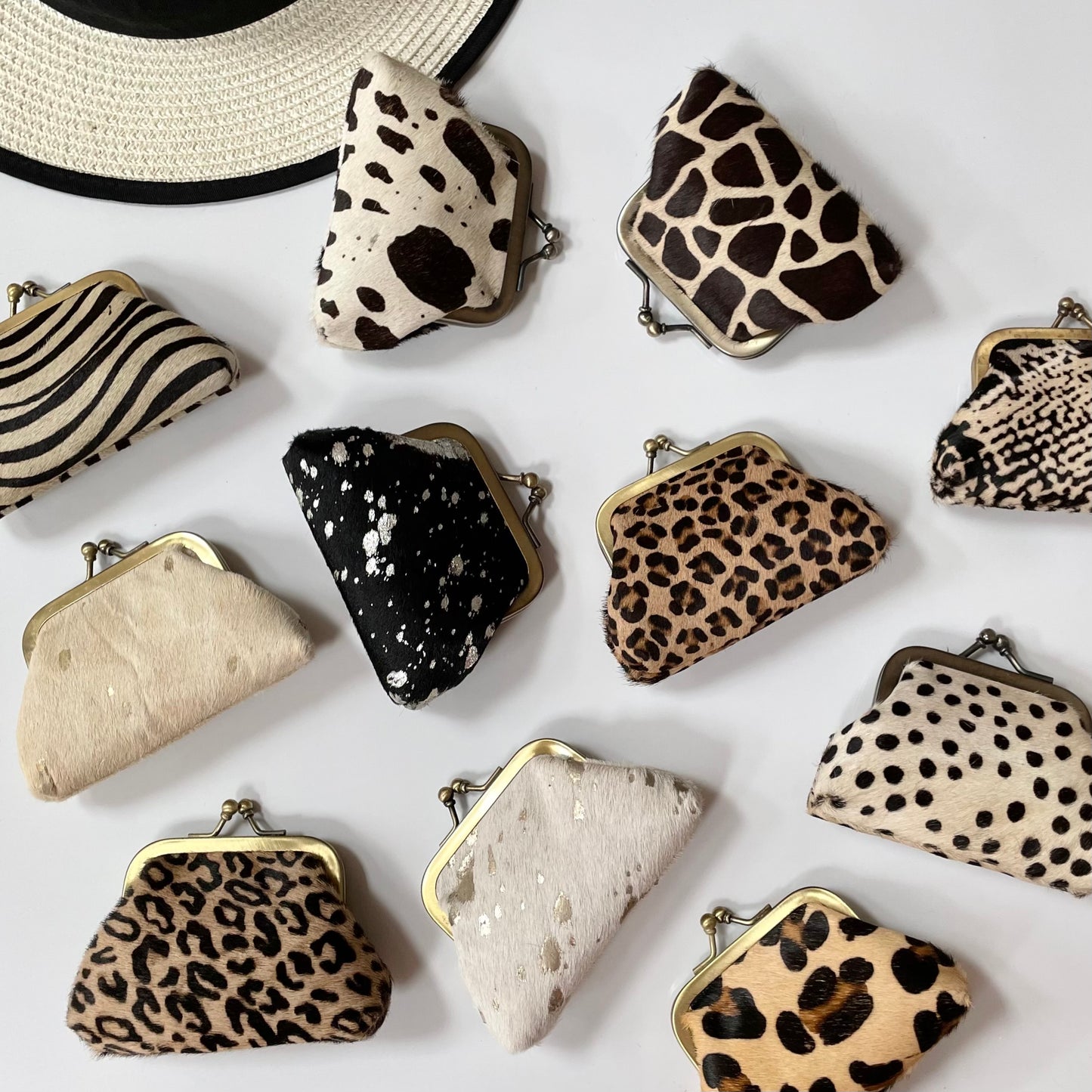 Nephele Delilah Small Coin Purses Unique Handmade Recycled Sustainable Upcycled Leather