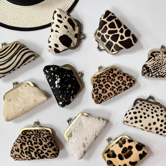 Nephele Delilah Small Coin Purses Unique Handmade Recycled Sustainable Upcycled Leather