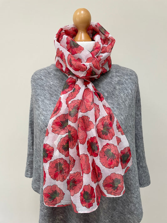 Red Poppy Scarf