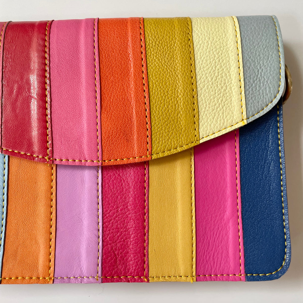 OUTLET Nephele Lucy Bag Unique Handmade Recycled Sustainable Leather Rainbow