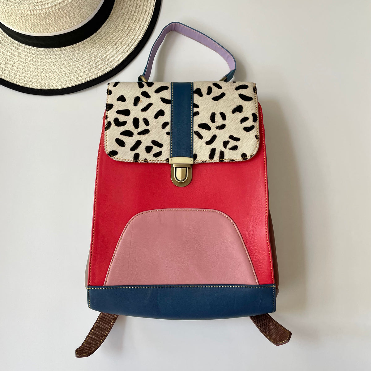 NEW Nephele Freya Backpack Unique Handmade Recycled Leather