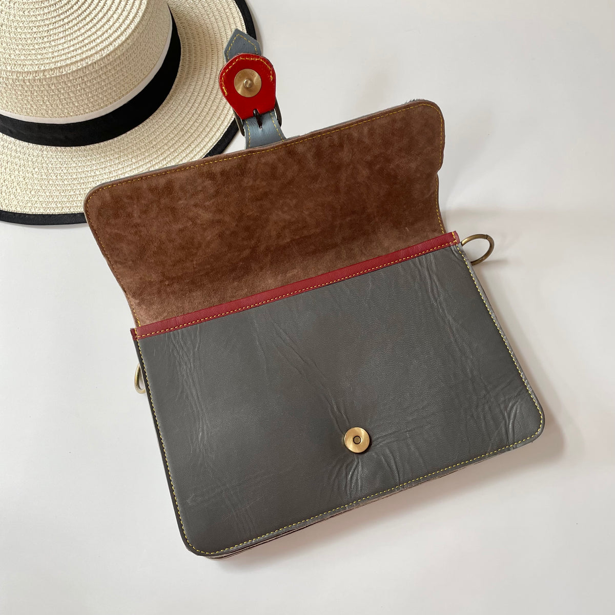 OUTLET Nephele Blanche Bag Unique Handmade Recycled Sustainable Leather