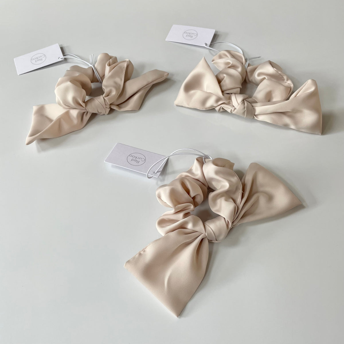 SALE Red Cuckoo Bow Scrunchies
