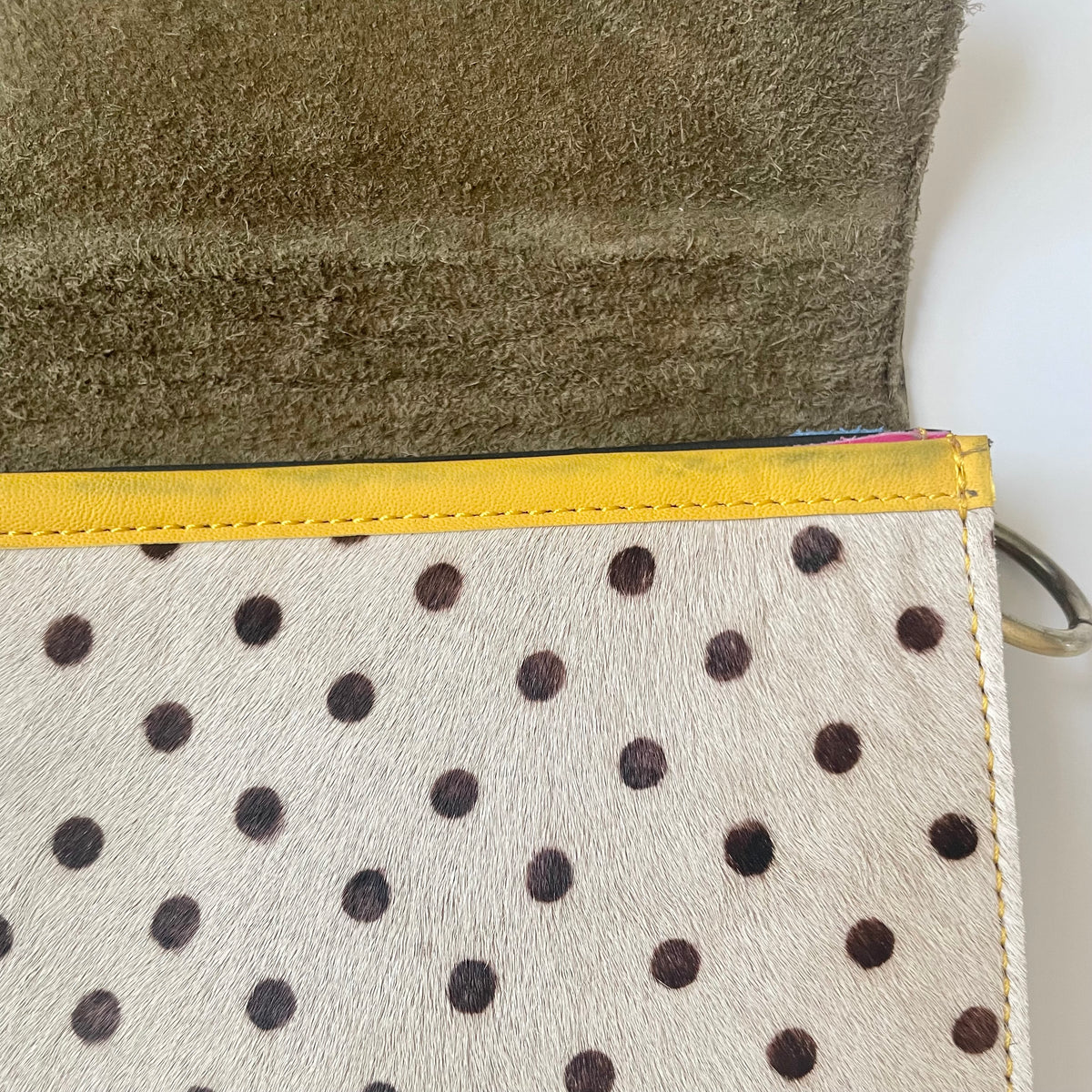 OUTLET Nephele Nancy Full Print Bag Unique Handmade Recycled Sustainable Leather