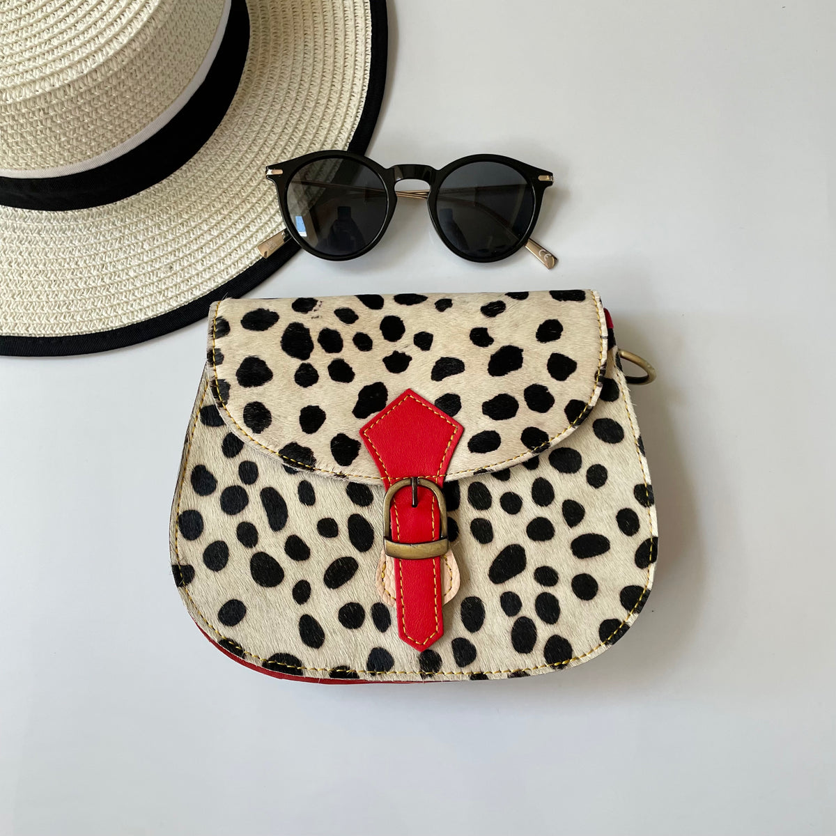 NEW Nephele Tallulah Full Print Bags Unique Handmade Upcycled Sustainable Leather