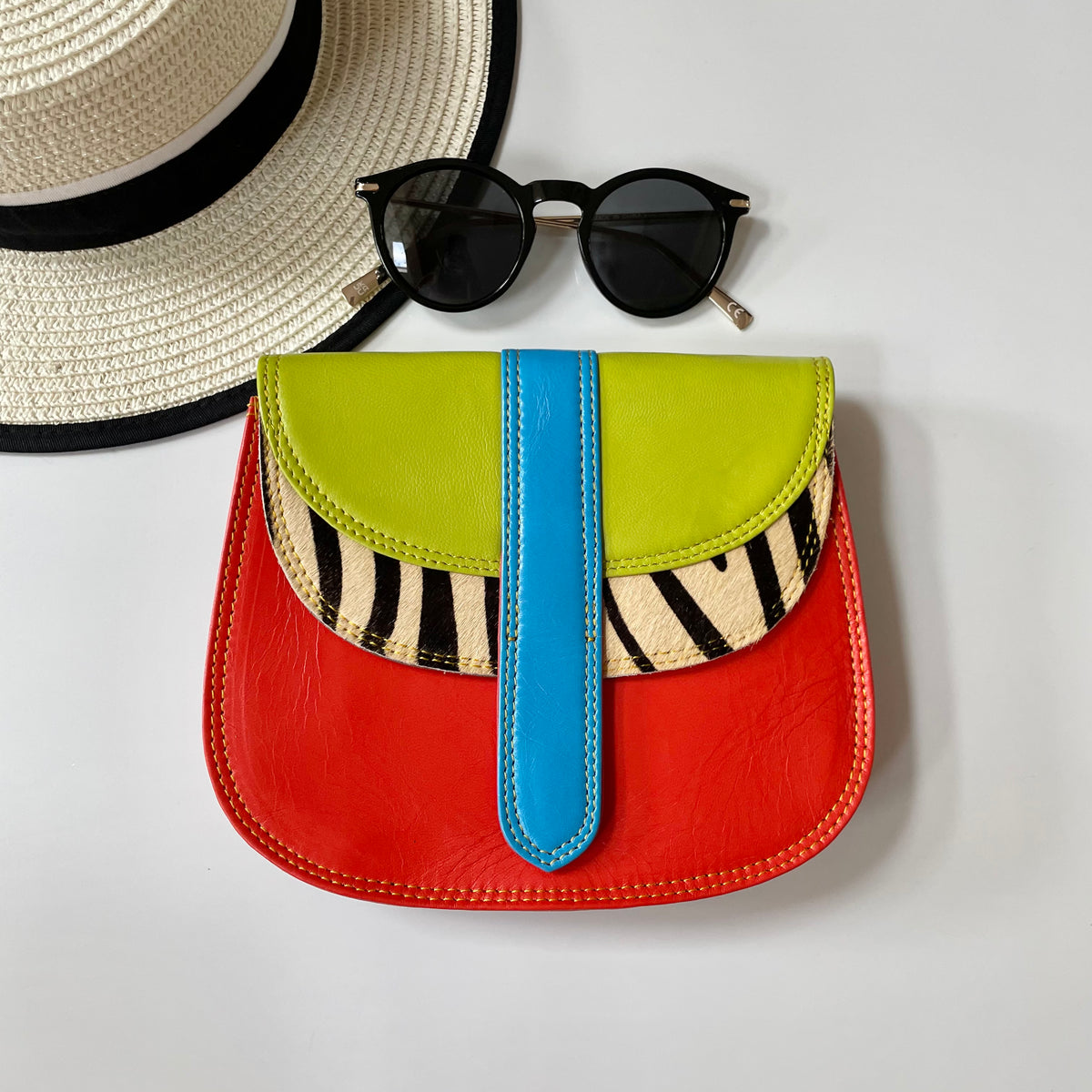 OUTLET Nephele Cecile Bag Unique Handmade Recycled Sustainable Leather