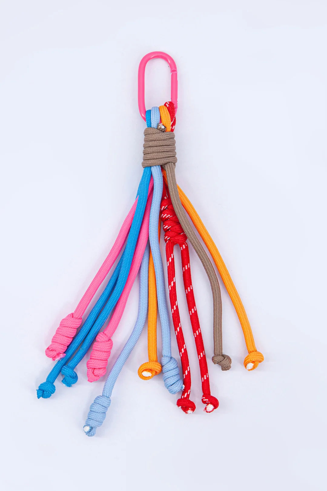 Clip On Bag Charm in Blue/Pink/Red/Orange