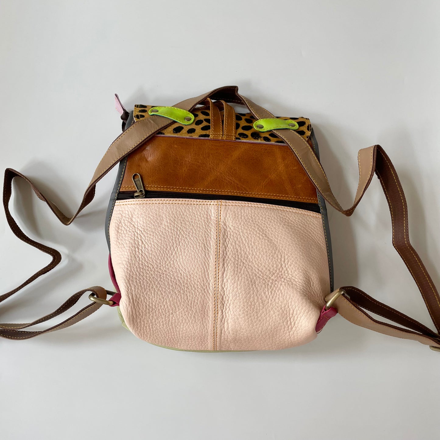 Nephele Sophie Backpack Unique Handmade Recycled Sustainable Upcycled Leather