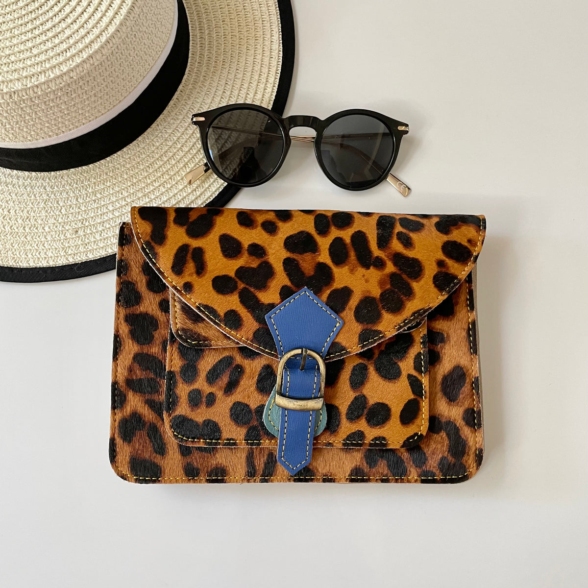 Nephele Kelci Full Print Bags Unique Handmade Upcycled Sustainable Leather