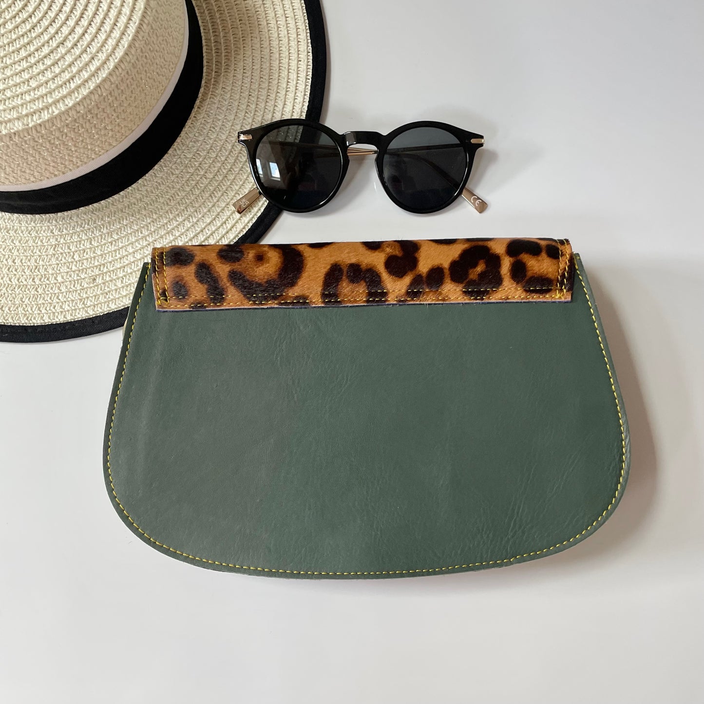 OUTLET Nephele Poppy Bag Unique Handmade Recycled Sustainable Leather