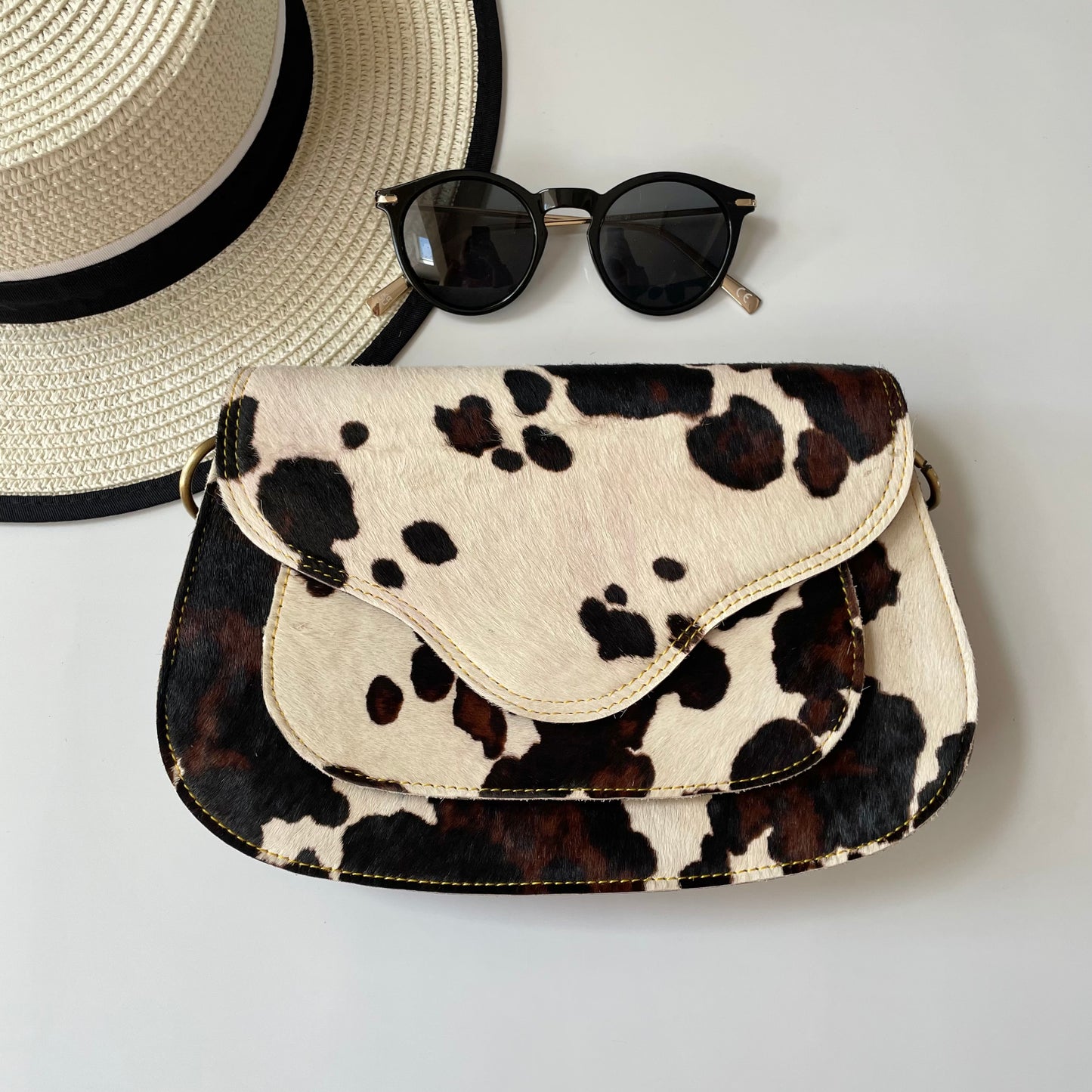 OUTLET Nephele Poppy Bag Unique Handmade Recycled Sustainable Leather