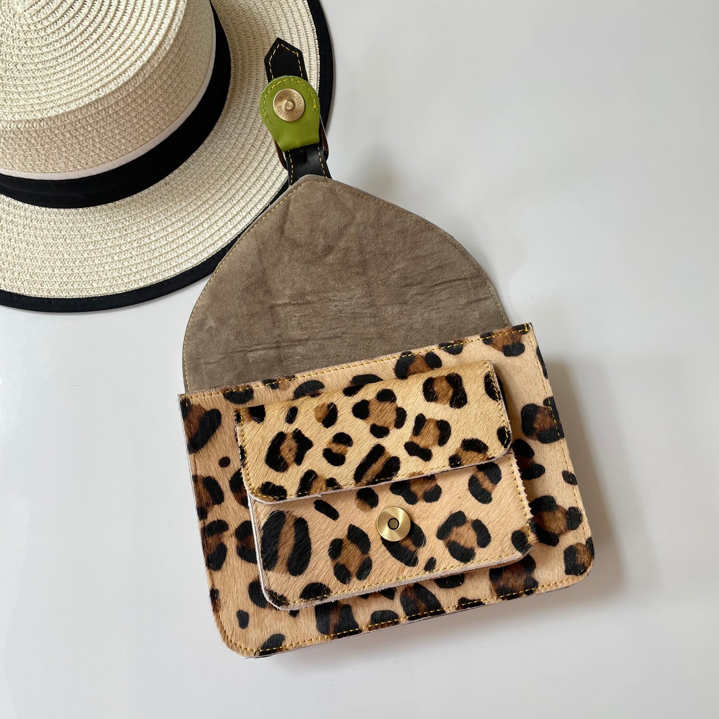 Nephele Kelci Full Print Bags Unique Handmade Recycled Sustainable Upcycled Leather