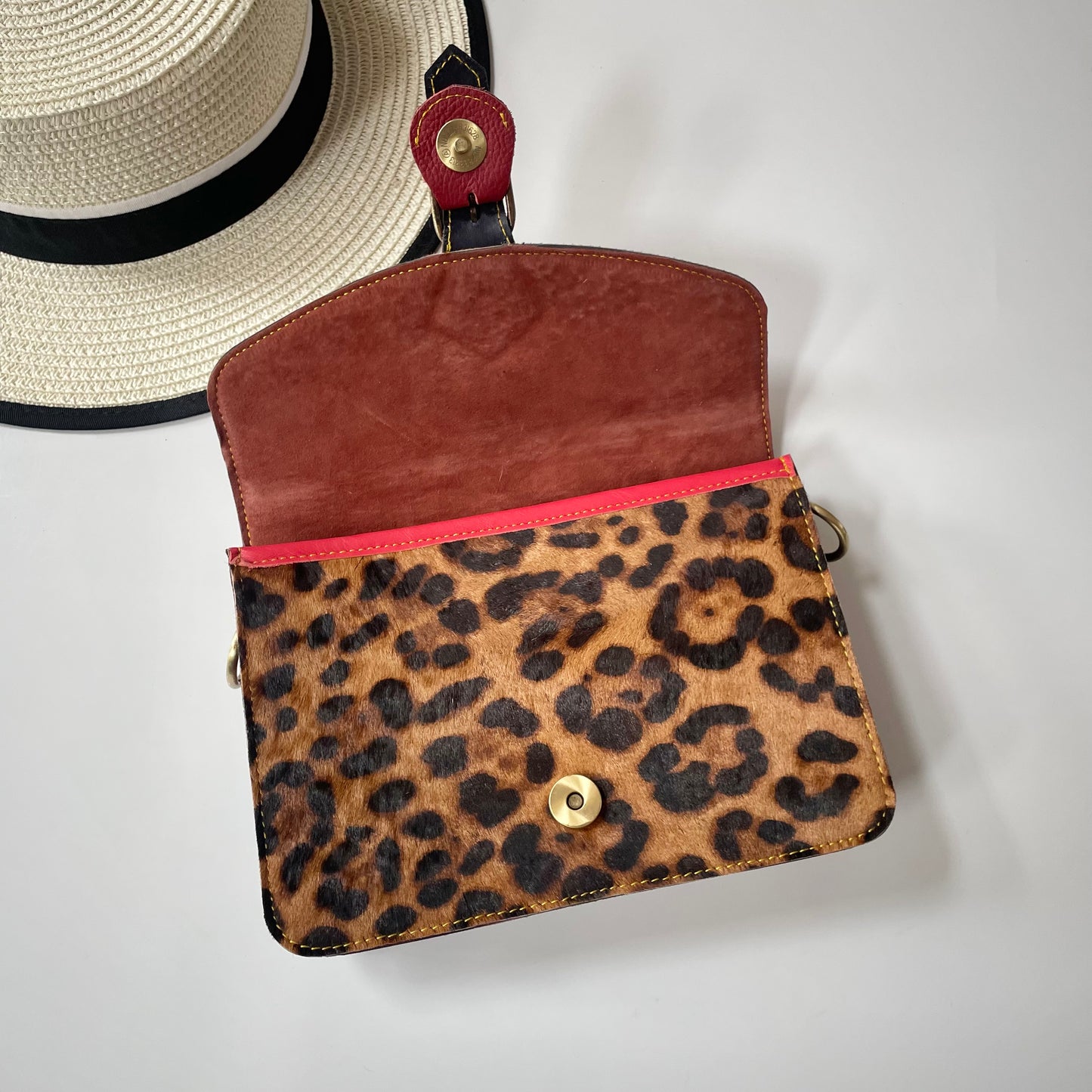 Nephele Nancy Full Print Bags Unique Handmade Recycled Sustainable Upcycled Leather