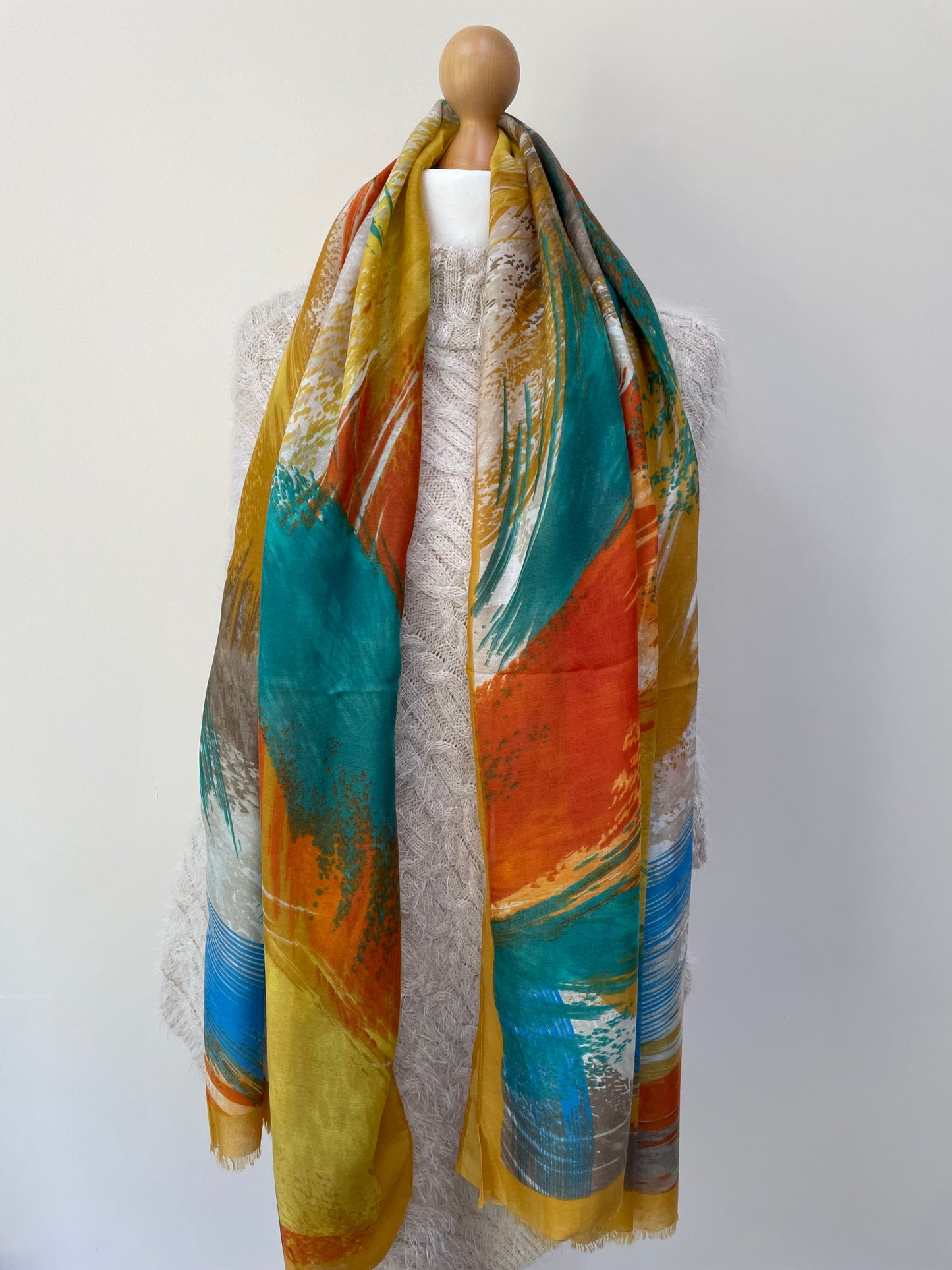 Autumn Brushed Feathers Scarf