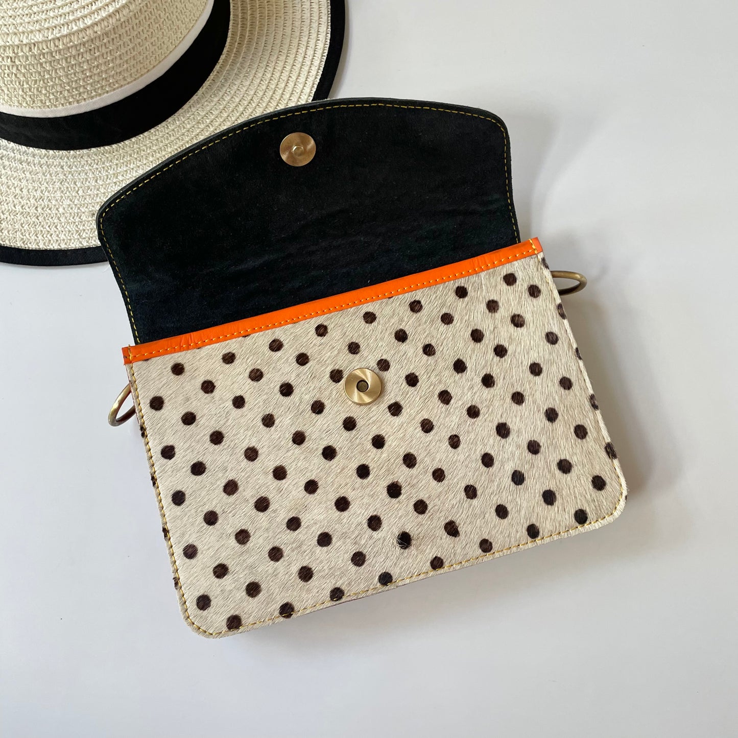 OUTLET Nephele Eadie Full Print Bag Unique Handmade Recycled Sustainable Leather