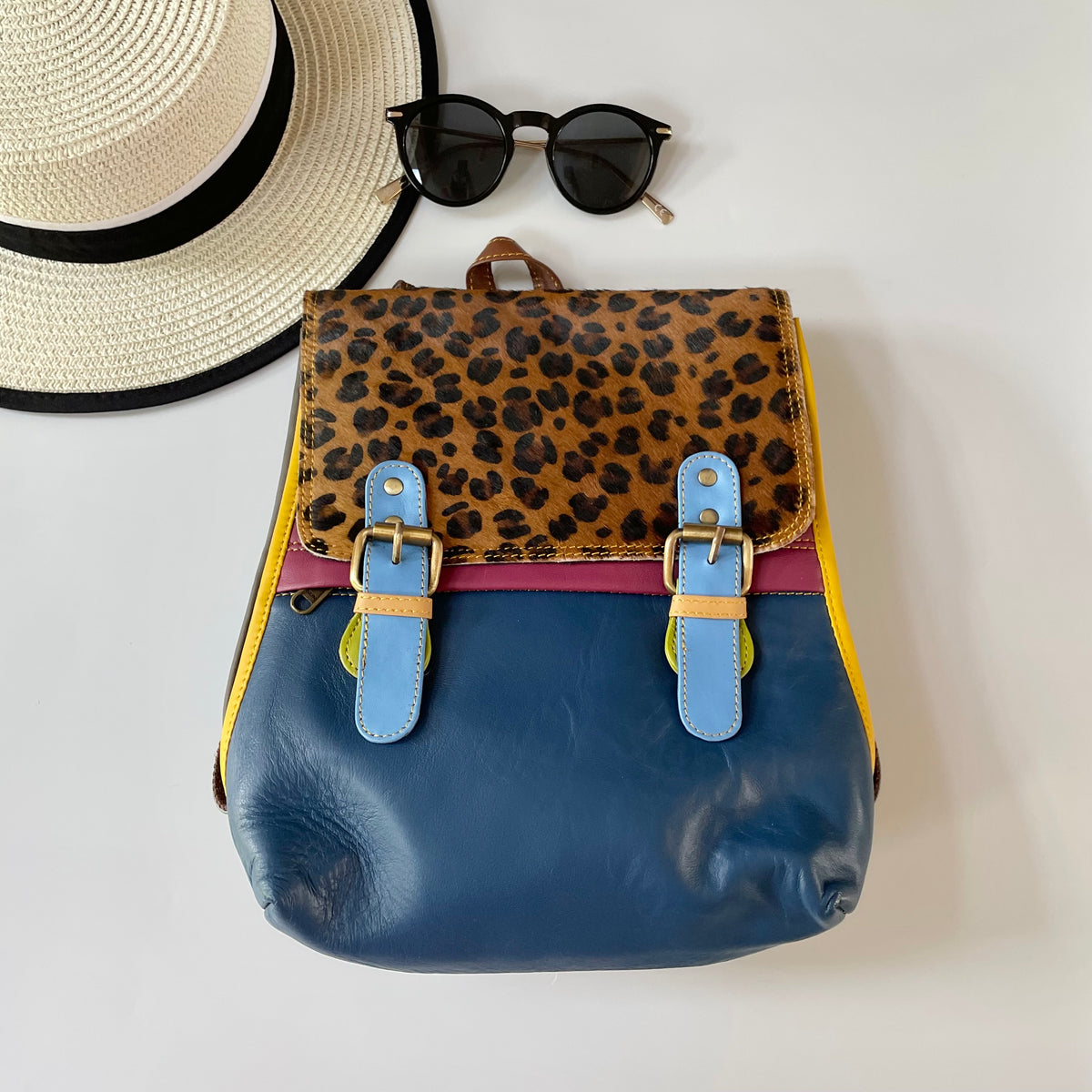 NEW Nephele Sophie Backpack Unique Handmade Upcycled Sustainable Leather