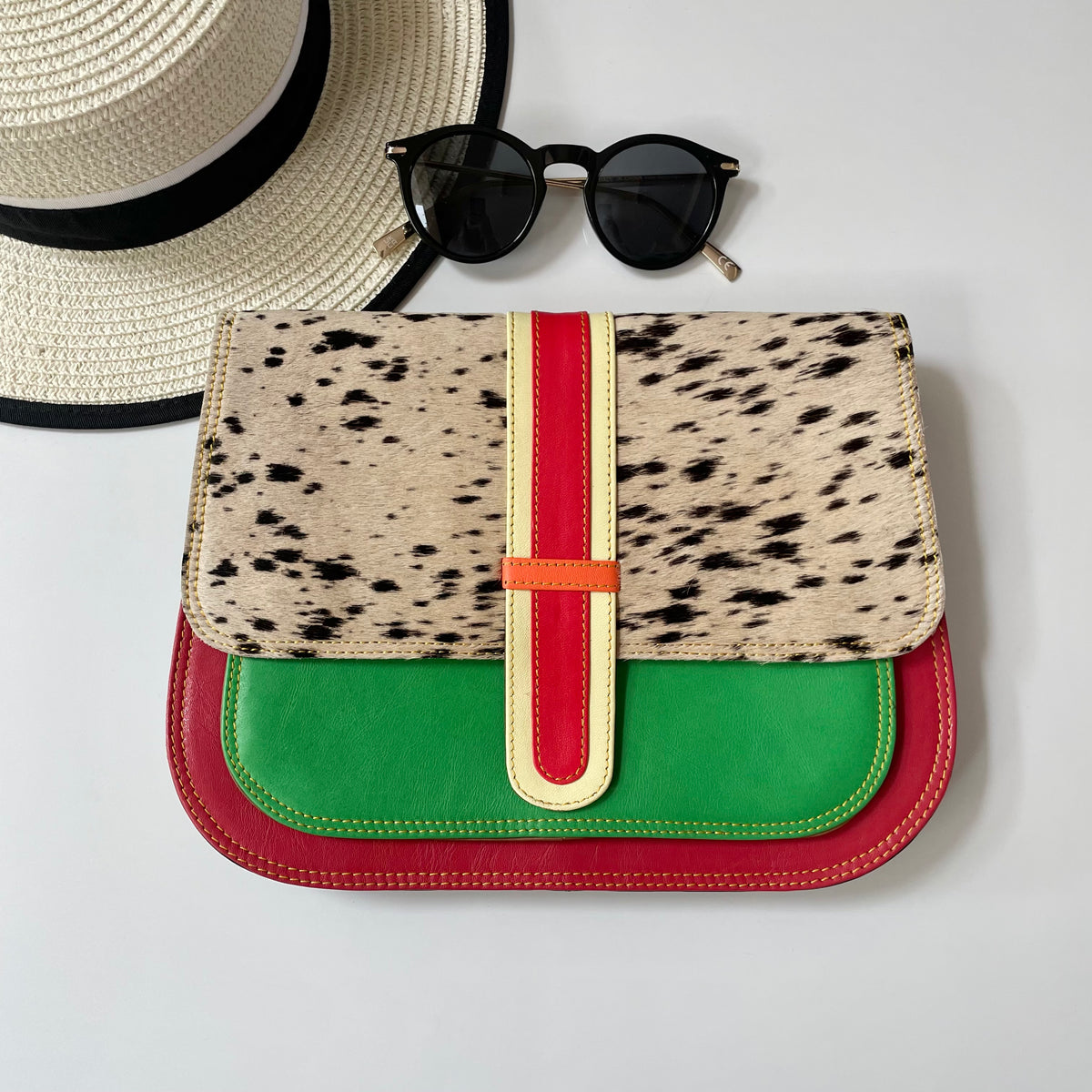 OUTLET Nephele Vanessa Bag Unique Handmade Recycled Sustainable Leather
