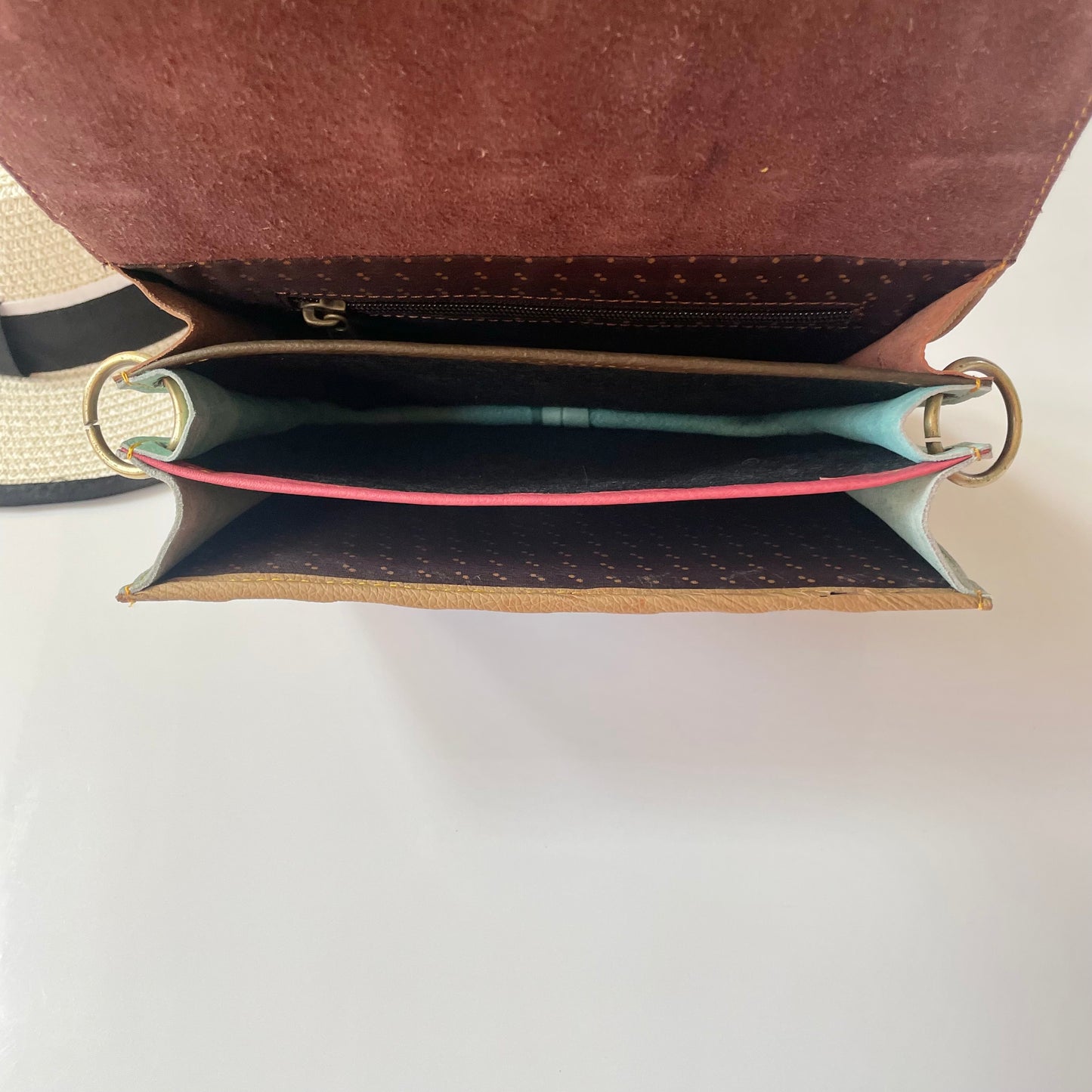 OUTLET Nephele Lucy Bag Unique Handmade Recycled Sustainable Leather Rainbow