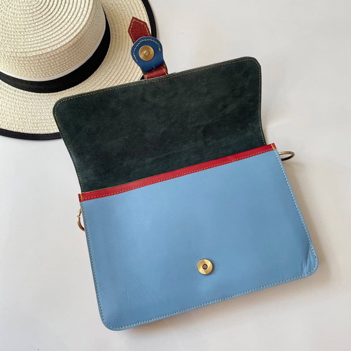 OUTLET Nephele Blanche Bag Unique Handmade Recycled Sustainable Leather