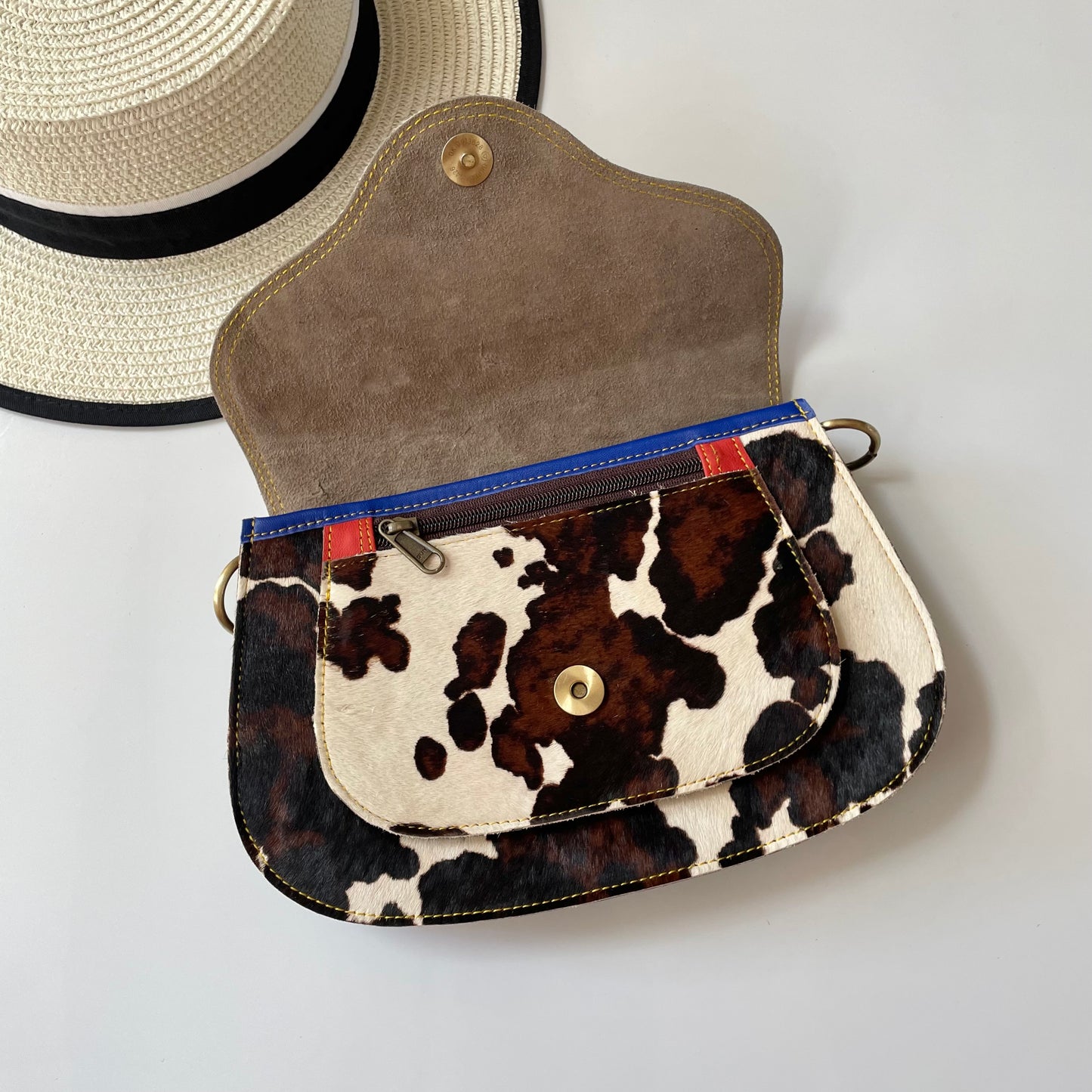 OUTLET Nephele Poppy Bag Unique Handmade Recycled Sustainable Leather