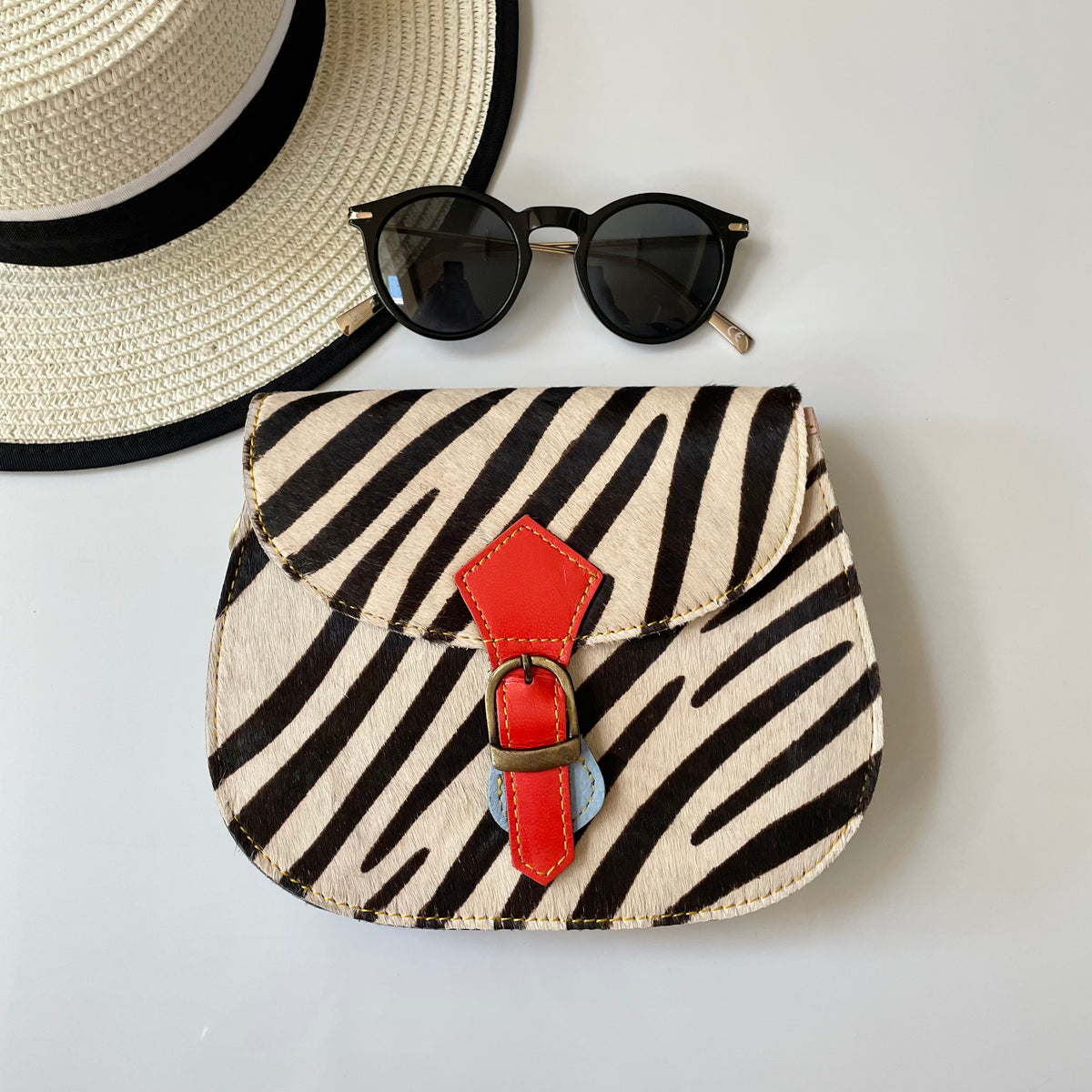 NEW Nephele Tallulah Full Print Bags Unique Handmade Upcycled Sustainable Leather