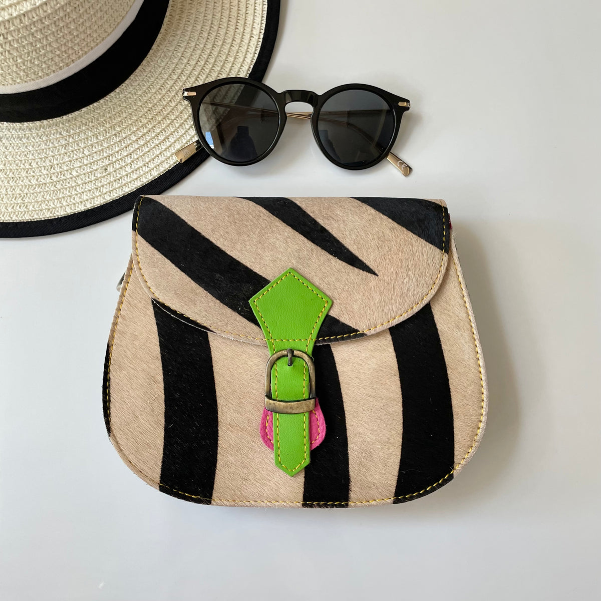 NEW Nephele Tallulah Full Print Bags Unique Handmade Upcycled Sustainable Leather