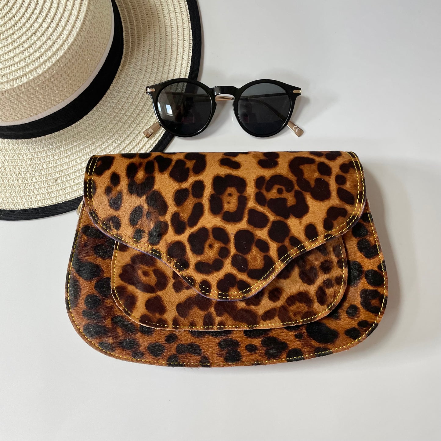 OUTLET Nephele Poppy Bag Unique Handmade Recycled Sustainable Leather