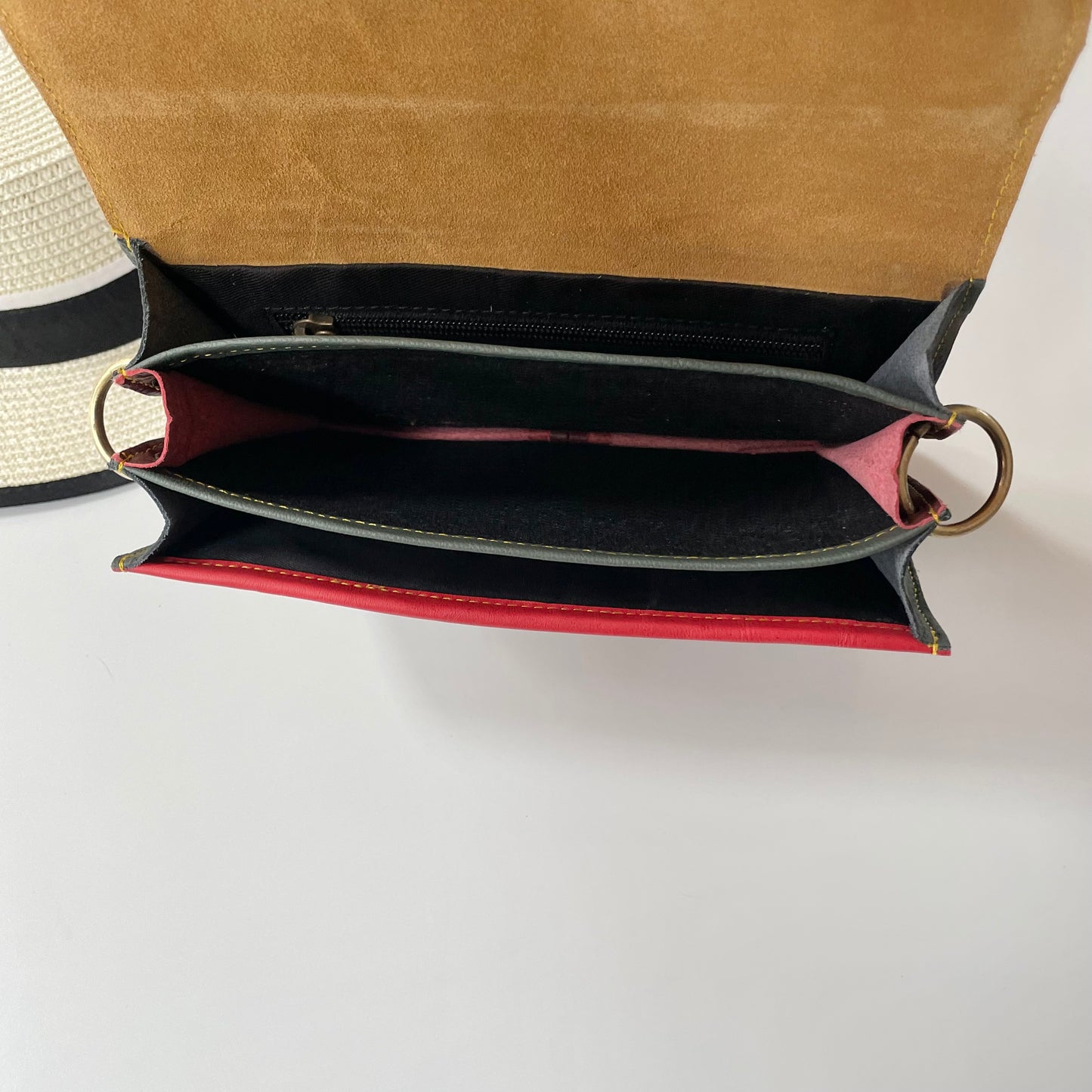 OUTLET Nephele Eadie Full Print Bag Unique Handmade Recycled Sustainable Leather