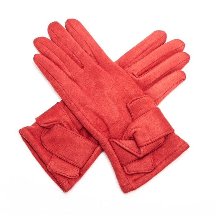 Autumn Rust Bow Gloves