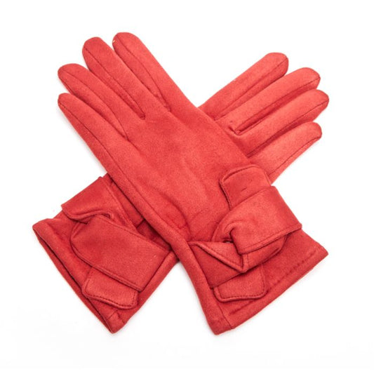 Autumn Rust Bow Gloves