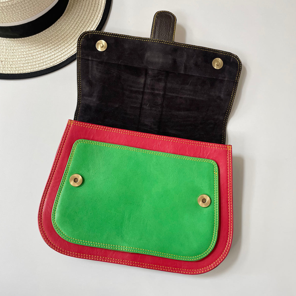 OUTLET Nephele Vanessa Bag Unique Handmade Recycled Sustainable Leather