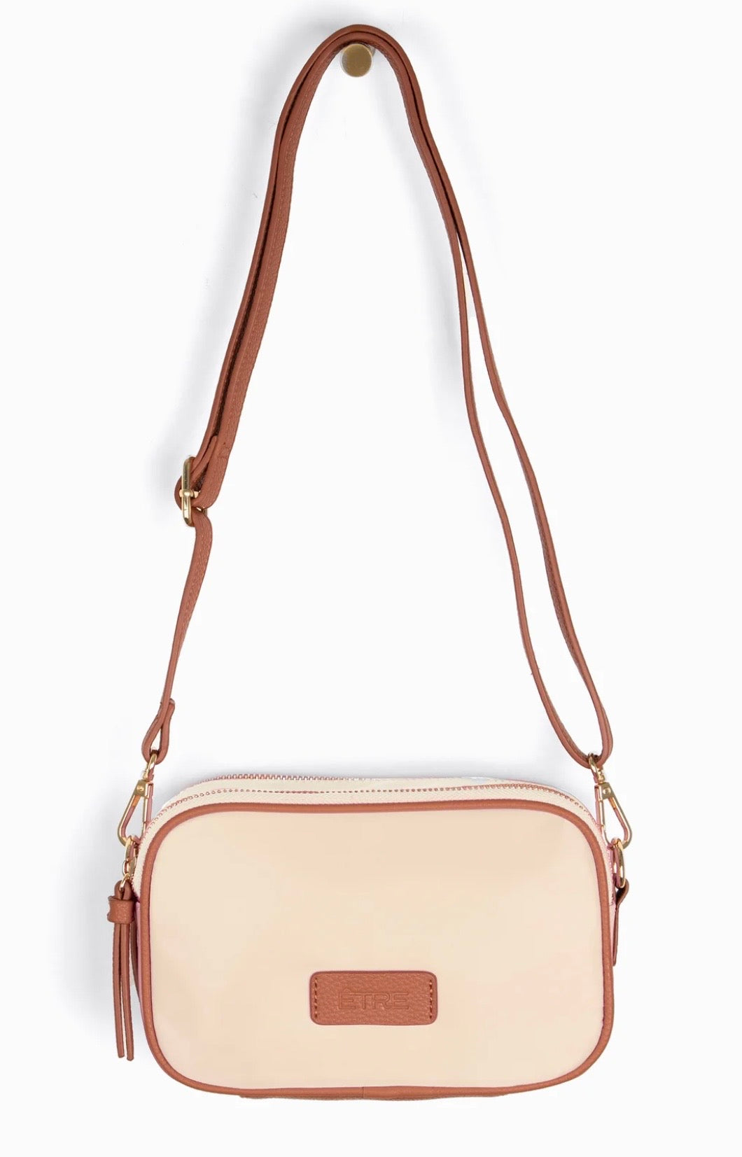 Cream Crossbody Bag Nylon/PU