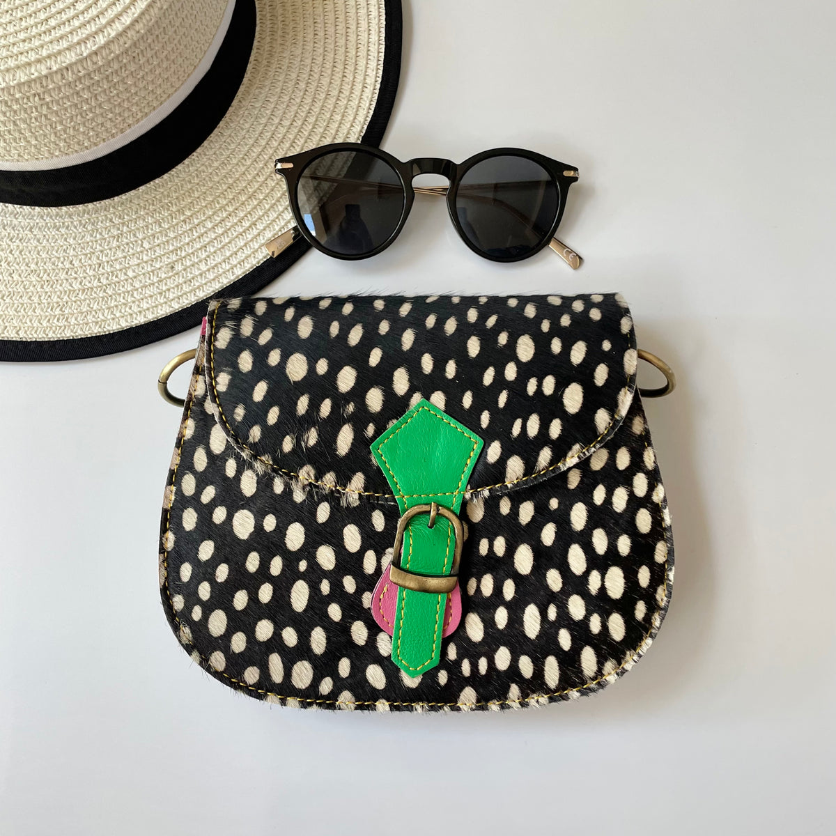 NEW Nephele Tallulah Full Print Bags Unique Handmade Upcycled Sustainable Leather