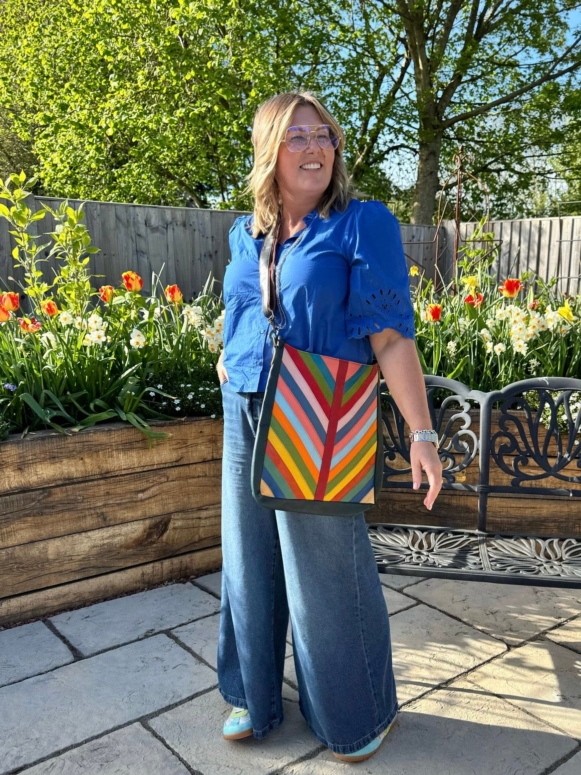 Nephele Joy Bags Unique Handmade Recycled Sustainable Leather Upcycled Rainbow