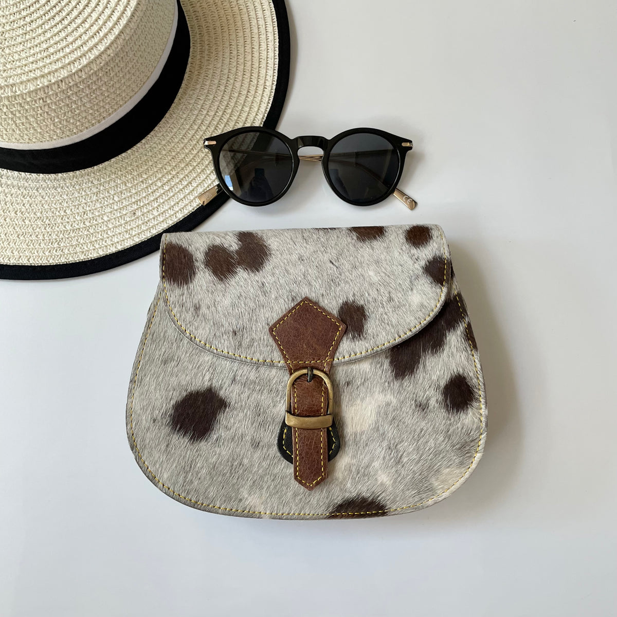 NEW Nephele Tallulah Full Print Bags Unique Handmade Upcycled Sustainable Leather