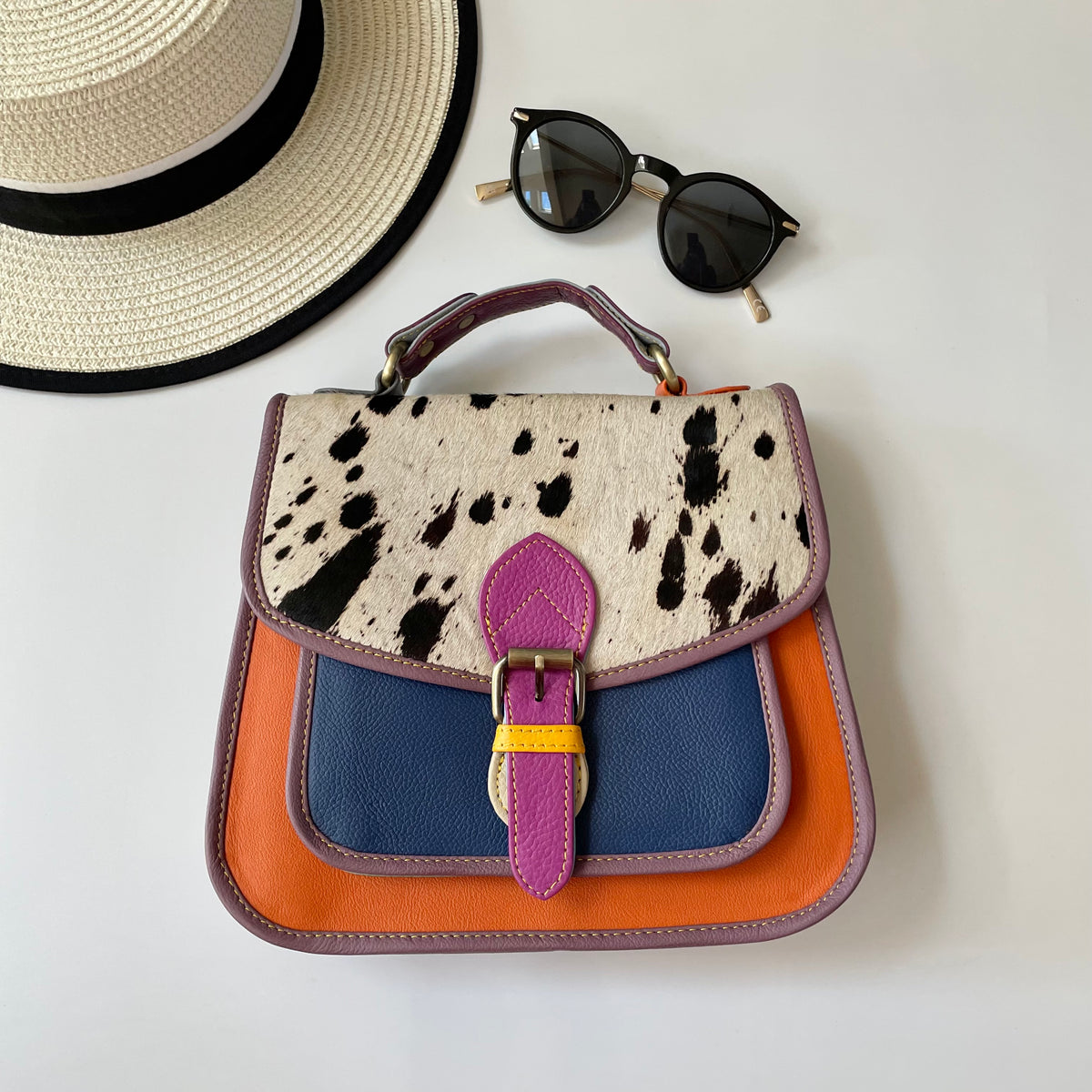OUTLET Nephele Lydia Bag Unique Handmade Recycled Sustainable Leather