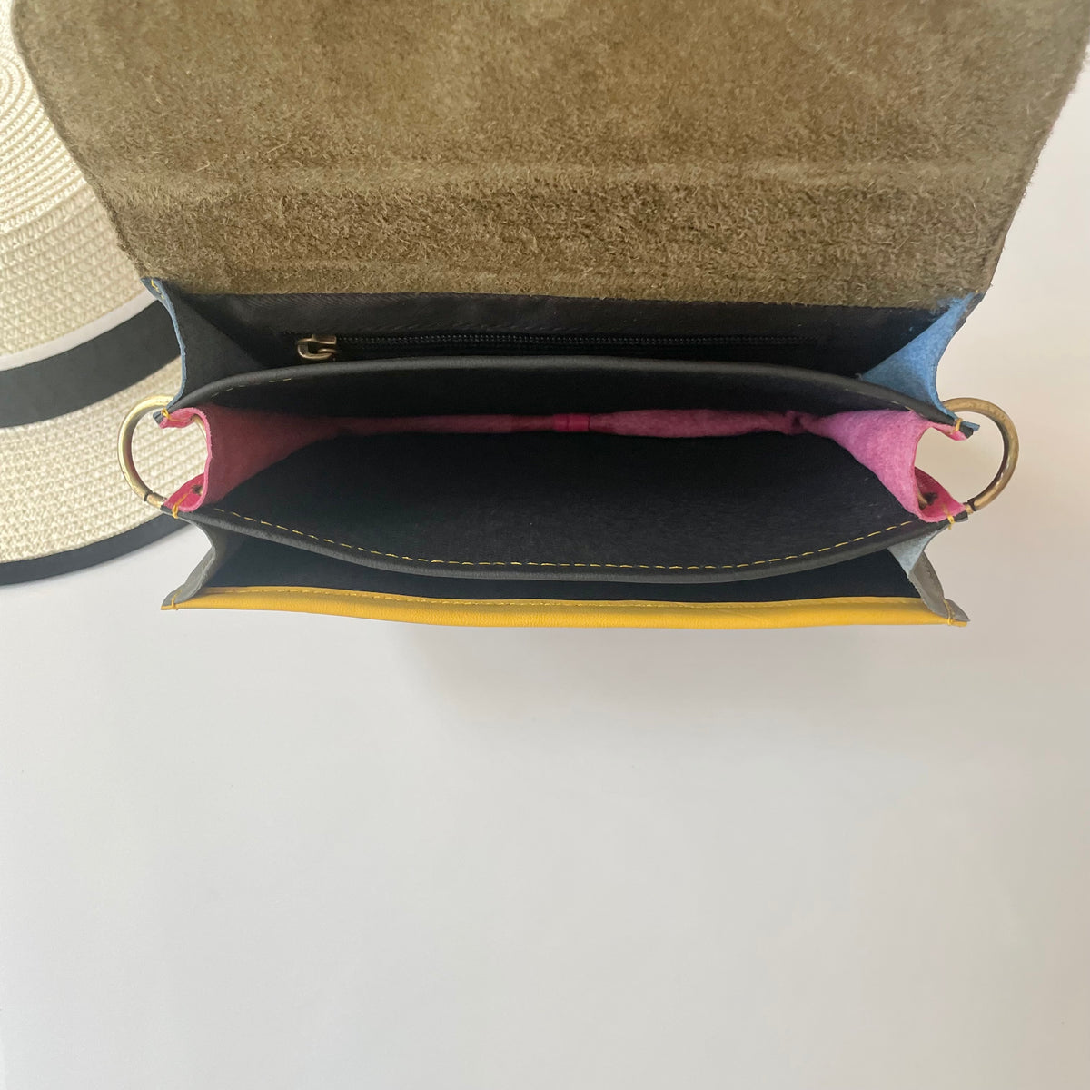 OUTLET Nephele Nancy Full Print Bag Unique Handmade Recycled Sustainable Leather
