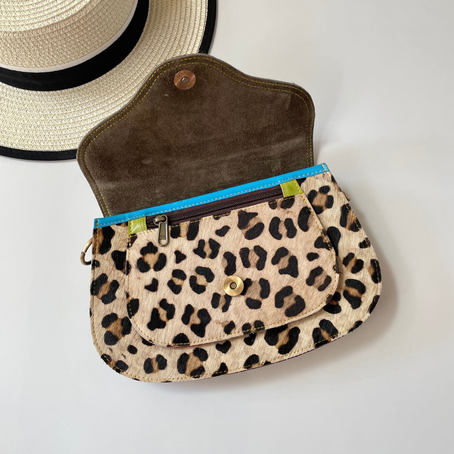 OUTLET Nephele Poppy Bag Unique Handmade Recycled Sustainable Leather
