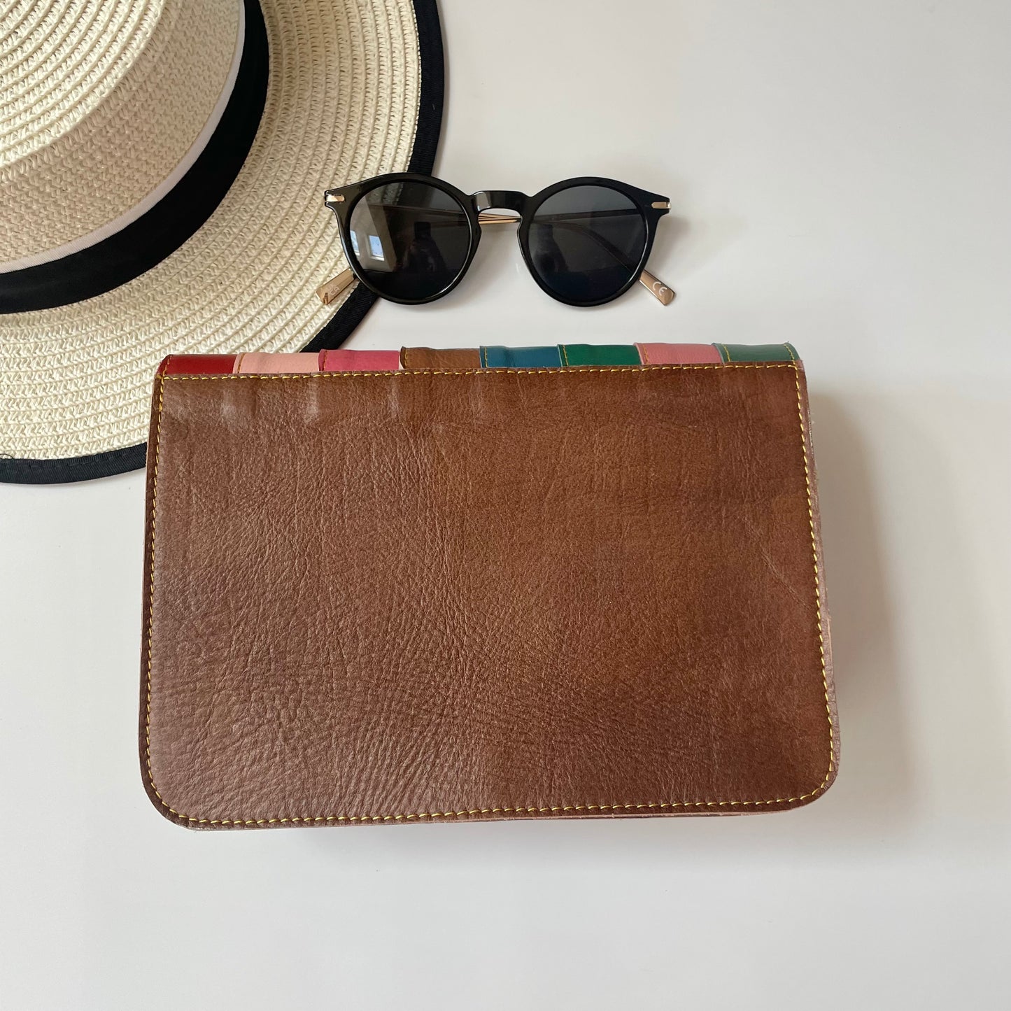 OUTLET Nephele Lucy Bag Unique Handmade Recycled Sustainable Leather Rainbow