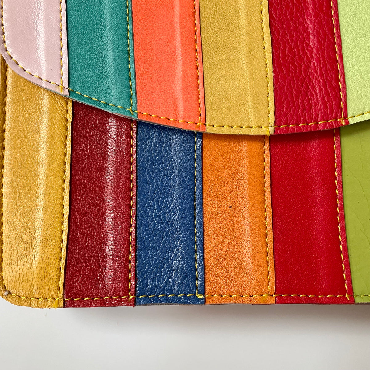 OUTLET Nephele Lucy Bag Unique Handmade Recycled Sustainable Leather Rainbow