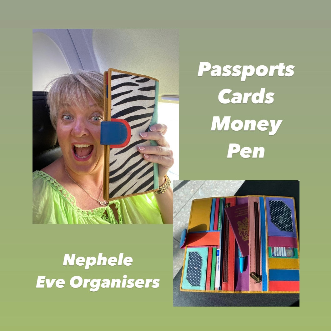 Nephele Eve Organiser Unique Handmade Recycled Sustainable Upcycled Leather